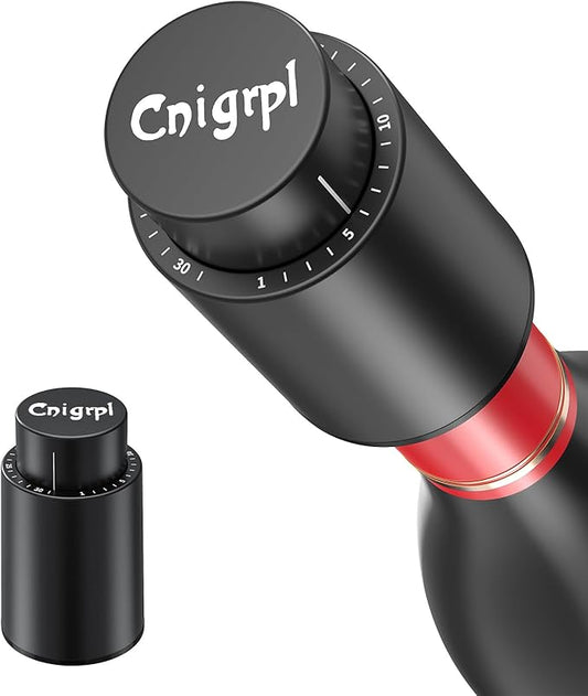 Wine Bottle Stoppers,2-in-1 Vacuum Wine Stopper,Reusable Wine Savers, Wine Preserver Vacuum Pump Corks Keep Wine Really Fresh, Best Gift Accessories (1 Pack)