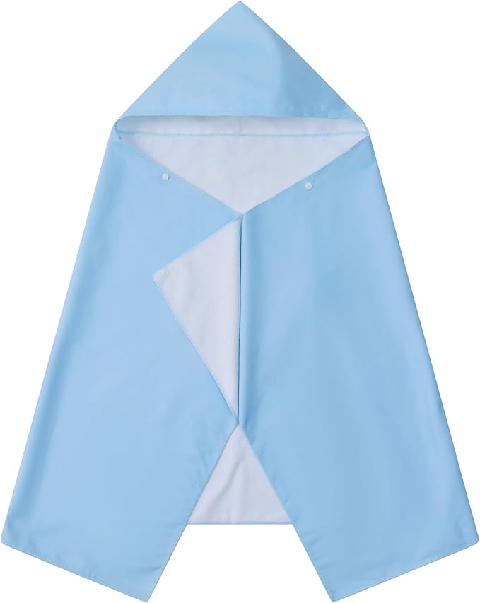 Kids Hooded Towels - Soft and Absorbent Bath, Beach, Swim Pool 30" x 60" Large Towel Cover Up for Boys and Girls Blue