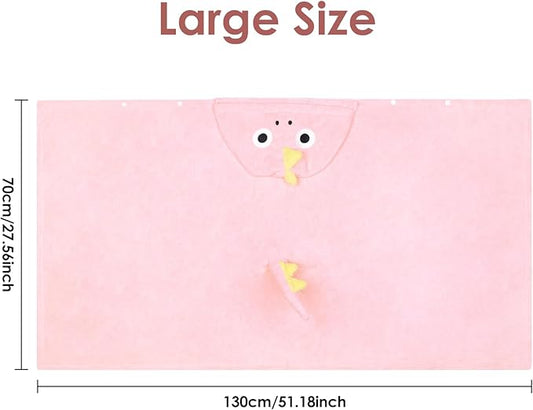 Kids Hooded Bath Towels Beach Towel Girls Boys Soft Swim Pool Cover Up Super Absorbent Cute Cartoon Animal