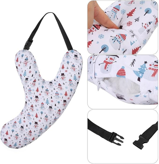 Car Travel Pillow for Kids Adults Soft Neck Pillow Head and Body Support Pillow Breathable Seat Pillow Car Aircraft Travel Pillow Neck Support Pillow Cushion for Long Journey Travel Accessories