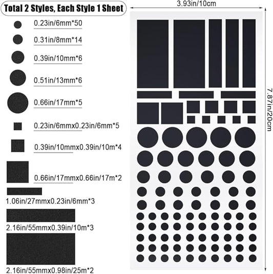 CREATCABIN 2 Sheet LED Light Blocking Stickers LED Covers Blackout Stickers Light Dimming LED Filters Dimming Sheets Stickers for Routers TV Clocks Electrical Appliances window Black 7.87x3.93Inch