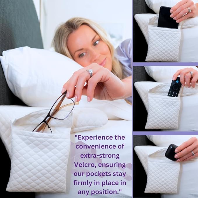 Bed Wedge Pillow for headboard Mattress Gap DuoWedge lux. The Perfect Filler for Gaps up to 7" (Grey, Twin 39")