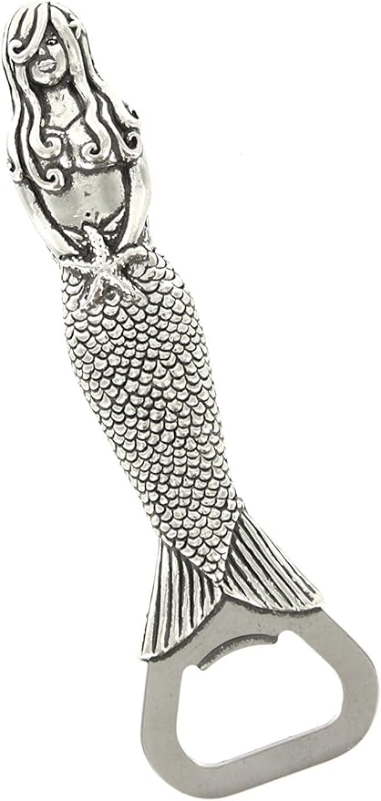 Basic Spirit Pewter Mermaid Bottle Cap Opener