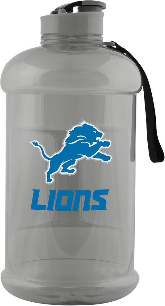 FOCO NFL Team Logo 2L Plastic Clear Large Sports Water Bottle