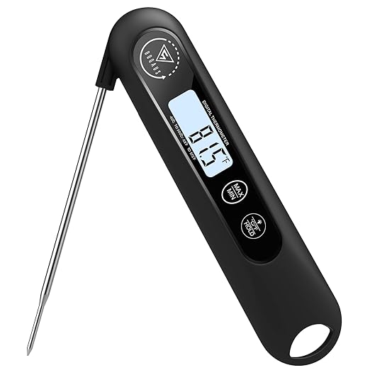 DOQAUS Digital Meat Thermometer, Instant Read Food Thermometer for Cooking, Kitchen Probe with Backlit, Cooking Temperature Probe for Turkey, Grill, BBQ, Baking, Bread, Sourdough