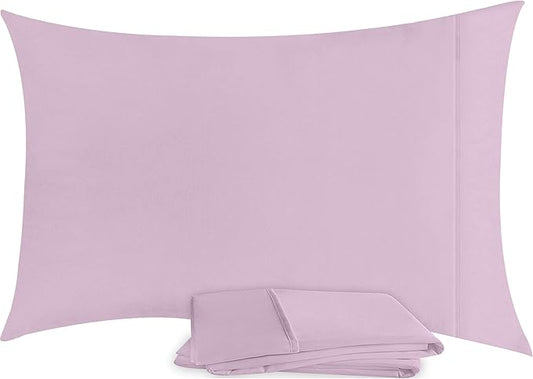 Utopia Bedding King Pillow Cases - 2 Pack - Envelope Closure - Soft Brushed Microfiber Fabric - Shrinkage and Fade Resistant Pillow Covers 20 X 40 Inches (King, Lavender)