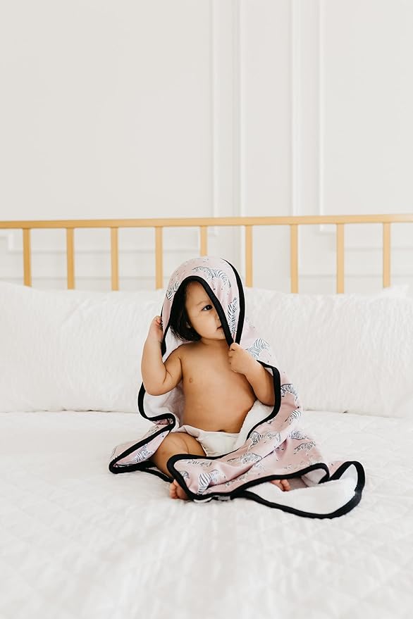 Copper Pearl Hooded Bath Towels Premium Knit/Terry Cloth Baby Towels with Hood, Pockets, and Cool Designs - Great to Gift and Make Bath Time Fun - Baby Bath Towel, Zella