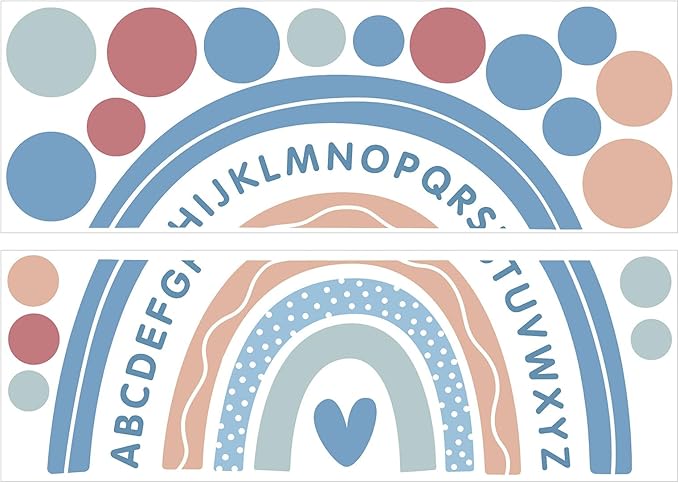 uxcell 19 Pcs (1 Sheet) Polka Dots Wall Sticker, PVC Peel and Stick Rainbow Wall Decal Sticker for Bedroom Classroom, Colorful