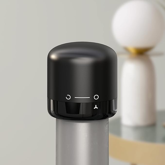 Wine Stoppers for Wine Bottles, Silicone Reusable Corks Wine Preserver, Cute Wine Accessories - Set of 2