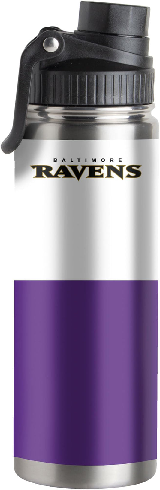 logobrands Baltimore Ravens 21oz. Twist Top Stainless Bottle