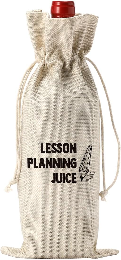 XFW Teacher Wine Bag Teacher Appreciation Gifts for Women Men Farewell Gifts for Coworker Teachers Thank You Gifts from Student Teacher Retirement Gifts Gifts from Student