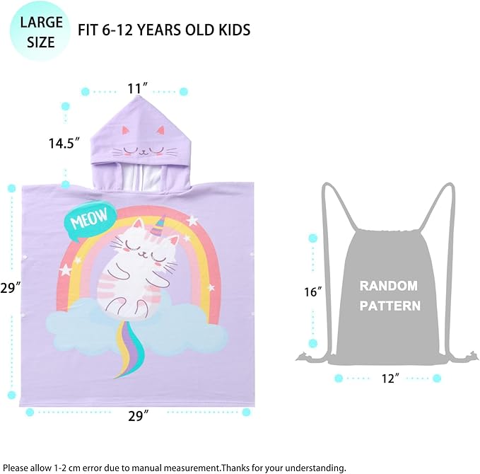 NovForth Kids Beach Towel for Boys Girls, Shark Hooded Bath Towel Wrap, Toddler Pool Towel with Hood