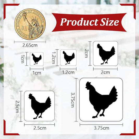 OLYCRAFT 1200pcs 4 Styles Black Meal Stickers 1 Inch Food Choice Sticker Beef/Chicken/Fish/Carrot Wedding Meal Indicator Stickers Kitchen Stickers for Place Card Wedding Party Supplies