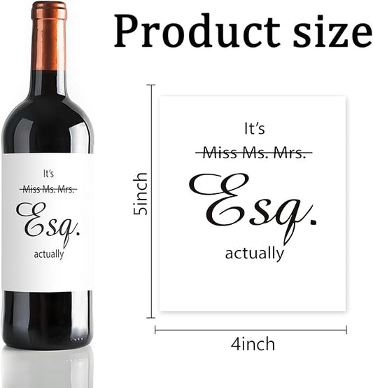 24 Pcs Lawyer Gifts Wine Labels Lawyer Graduation Wine Bottle Stickers Appreciation Gifts Wine Labels for Bottles Gifts for Judge Paralegal Prosecutor