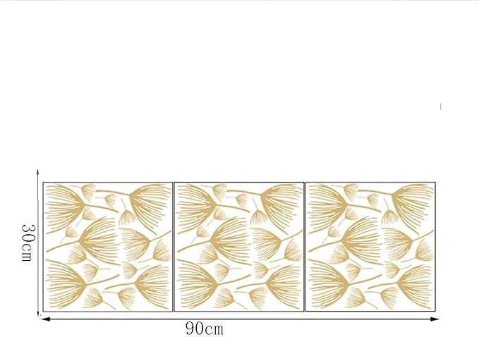 Golden Dandelion Wall Decals DIY Flowers Wall Stickers for Bedroom Living Room Office Home Wall Art Decor