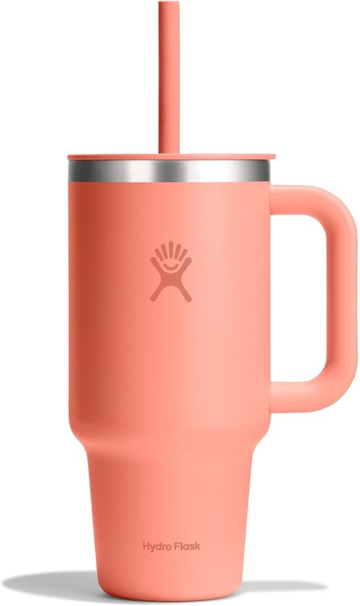 Hydro Flask Travel Tumbler Stainless Steel Vacuum Insulated Tumbler with Lid and Straw for Cold Water and Drinks for Sports, School, Work, Car, Travel, Weekends