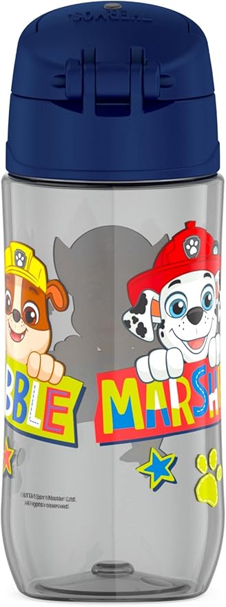 THERMOS FUNTAINER 16 Ounce Plastic Hydration Bottle with Spout, PAW PATROL