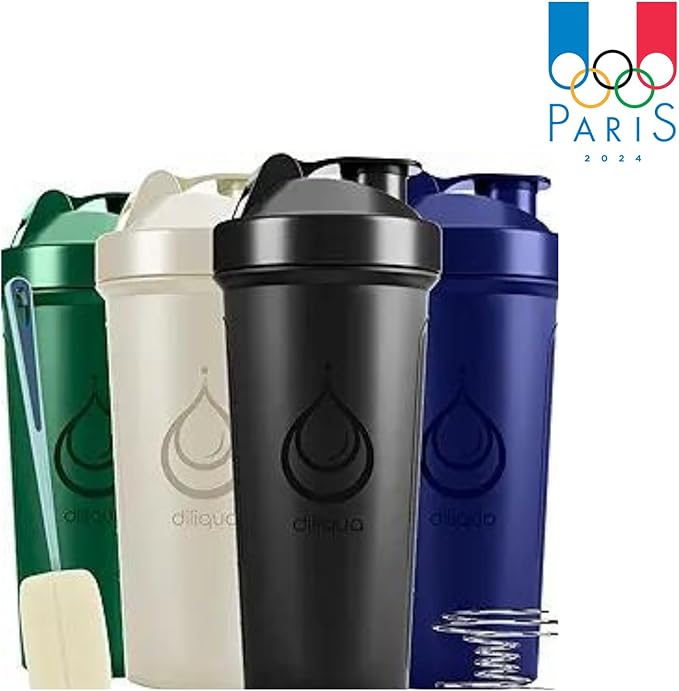 '-4 PACK- 28 oz Shaker Bottles for Protein Mixes | BPA-Free & Dishwasher Safe | 4 large protein shaker bottle | Shaker Cups for protein shakes | Blender Shaker Bottle Pack with cleaning sponge