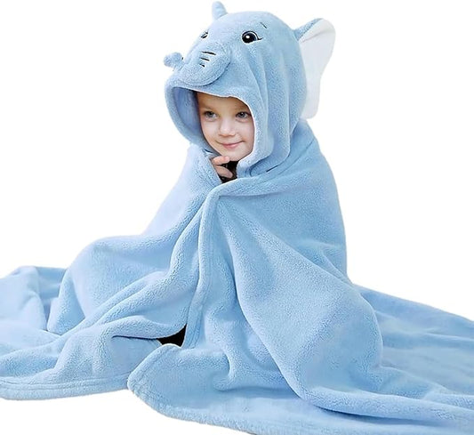 Kids Hooded Bath Towels Beach Towel Girls Boys Soft Swim Pool Cover Up Super Absorbent Cute Cartoon Animal