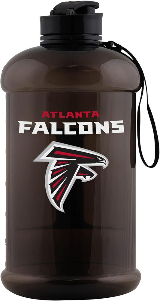 FOCO NFL Team Logo 2L Plastic Clear Large Sports Water Bottle