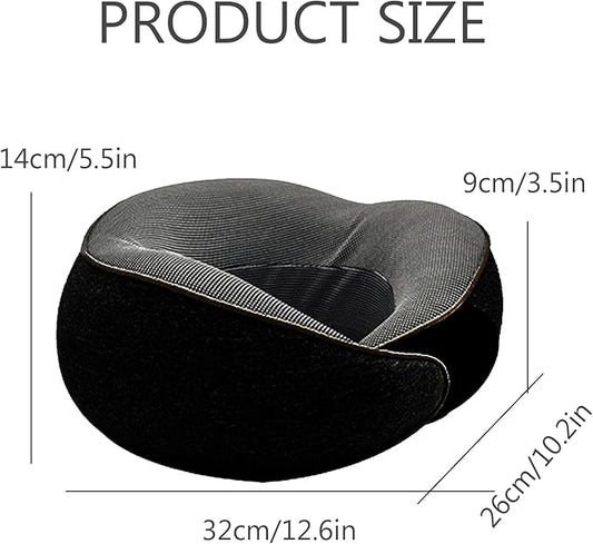 2024 New Neck Pillow, Travel Neck Pillow, Airplane Memory Foam Travel Neck Pillow, Foldable for Sleeping (Black), OPZ-416