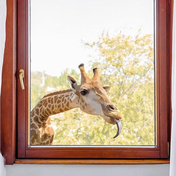 Portrait Giraffe Wall Decal Portrait Giraffe Wall Decal Jungle Animal Watercolor Nursery Decorations Bedroom Art for Bedroom Kitchen Living Room