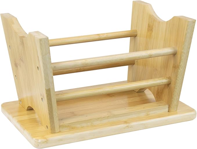 Sorbus Bamboo Step Stool - Small Wooden Stool- Bed Stool for Seniors Bedside Footrest & Potty Training Stool for Kids Toddlers, Adults, Kitchen, Bathroom, Up to 300 Lbs. Non Slip Milking Wood Stool