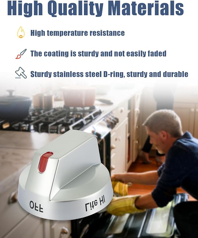 DG94-03500A/Z Fit for Samsung Stove Oven Knob Replacement,DG94-04167 DG94-03500U DG94-03500W Electric Gas Range Knobs Replacement for Samsung, Compatible with NX60T8111SS NX60T8311SS NE63T8111SS 5Pcs