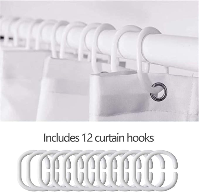 Feelyou Cute Rabbit Fabric Shower Curtain Cute Bunny Shower Curtain for Boys Girls 3D Print Bathroom Waterproof Accessories with 12 Hooks Pink Flower Curtains,72x72 Inches