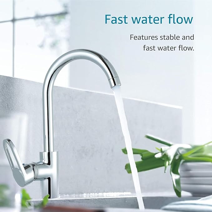 AQUACREST FQK2J Under Sink Water Filter, Replacement for GE FQK2J, FQK1K, 1350 Gallons Dual Flow Drinking Water Replacement Filters (4 Count)