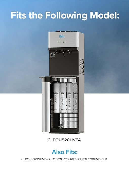 Brio 4-Stage Filter Replacement Kit for Brio 4-Stage Ultrafiltration Water Cooler Dispensers