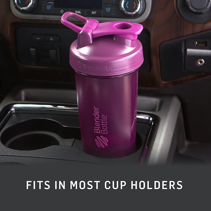 BlenderBottle Classic V2 Shaker Bottle Perfect for Protein Shakes and Pre Workout, 20-Ounce, Light Pink