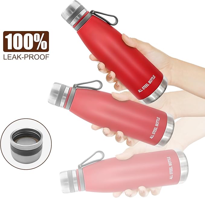 22oz Thermos for Hot and Cold Drinks, Coffee Thermos Water Bottle, Wide Mouth Thermal Cups- Leakproof Stainless Steel Insulated Thermos - Commute, Travel, and Picnic Friendly