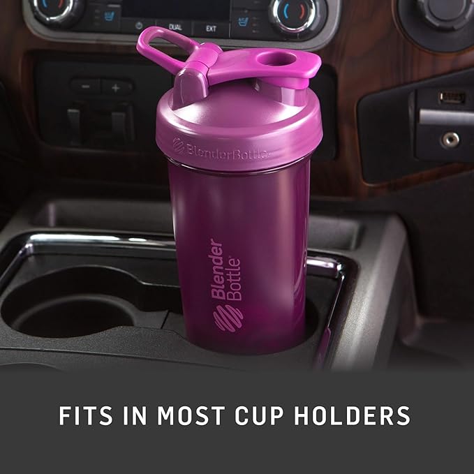 BlenderBottle Classic V2 Shaker Bottle Perfect for Protein Shakes and Pre Workout, 20-Ounce, Pebble Grey