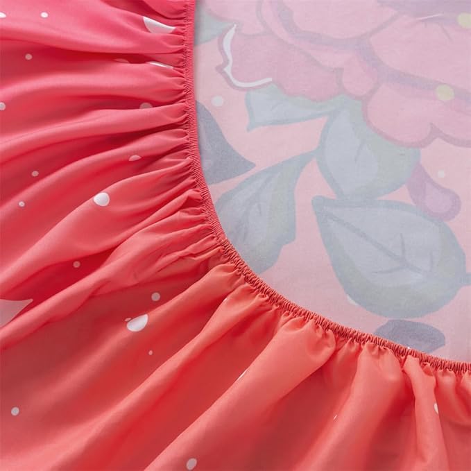 qjmiaofang Unicorn Sheets Twin for Girls Unicorn Sheet Set Floral Unicorn Bed Sheet Set 3Pieces Rainbow and Unicorn Bedding Set Princess Unicorn Bed Set 1 Falt Sheet 1 Fitted Sheet 1 Pillow Shams