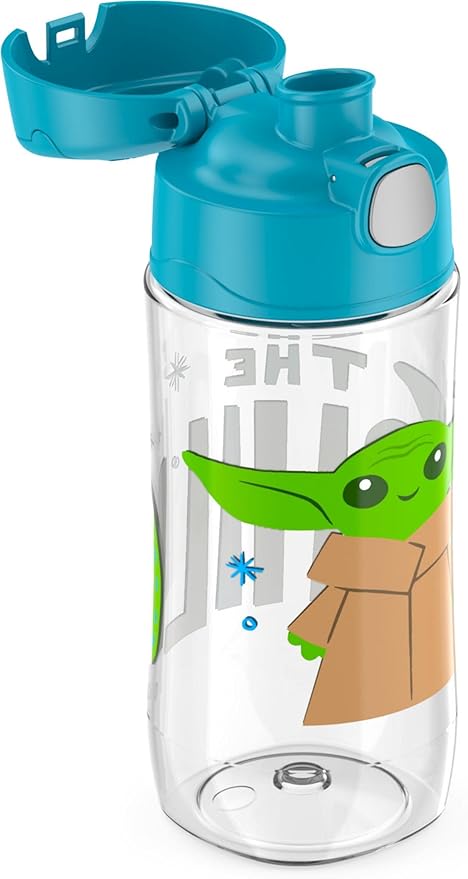 THERMOS FUNTAINER 16 Ounce Plastic Hydration Bottle with Spout, MANDALORIAN