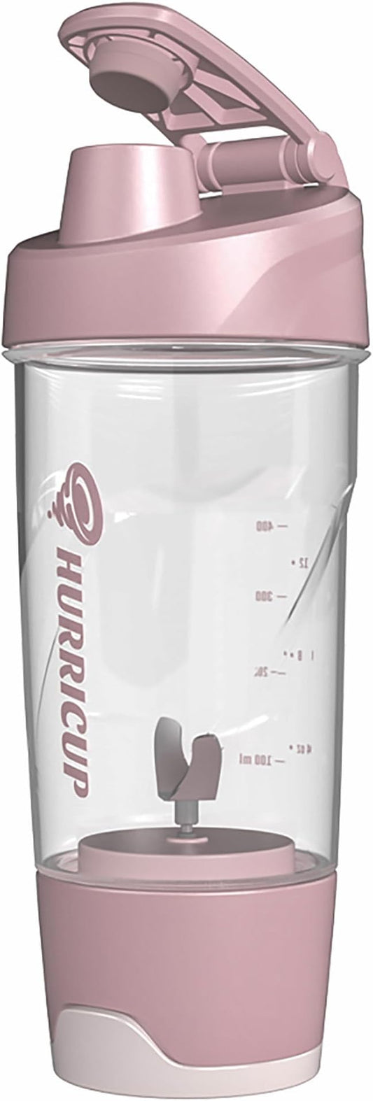 WONDER CORE Hurricup: 22 Oz Blender Shaker Bottle Cup for Protein Shakes with Hand Mixing Mechanism for Gym Workout, Sports Nutrition Pre-Workout Powders, BPA-free, Passed NSF, FDA, RoHS, REACH (Pink)