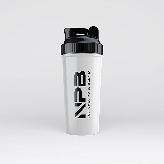 Shaker Bottle by: Nature's Pure Blend: 22 OZ Bottle - BPA Free - Leak Proof - Wire Whisk for Mixing
