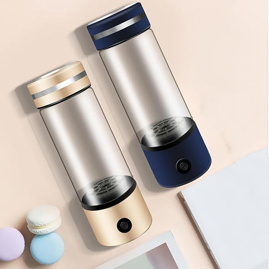 300ml Hydrogen Water Bottle, Hydrogen Water Generator with Ion Water Bottle Improve Water Quality in 3 Minutes, Portable Hydrogen Water Bottle Generator 1200-1400ppb