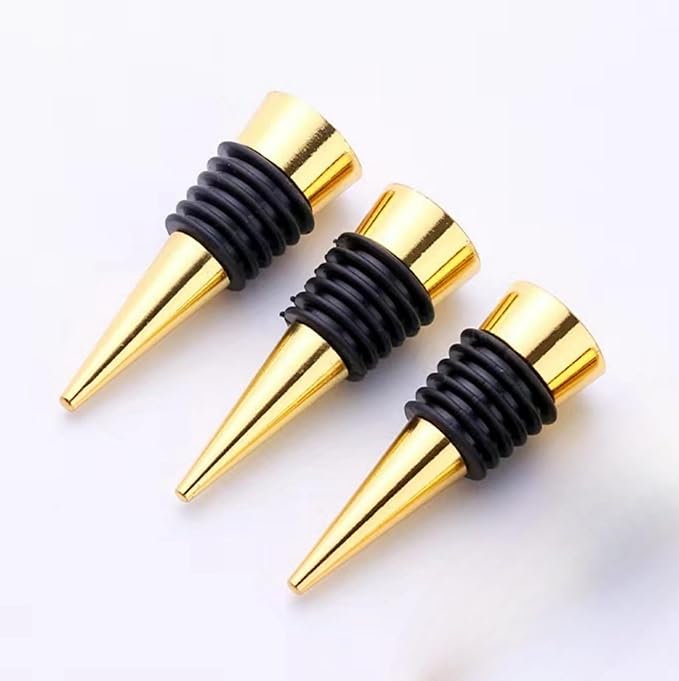 Decorative Wine Stopper Base Set of 3,Cool Wine Bottle Stoppers for Glass Bottles,Crystal Bottle Stopper Fits Standard Bottles,Fancy Decors Wine Tools (Base 3)