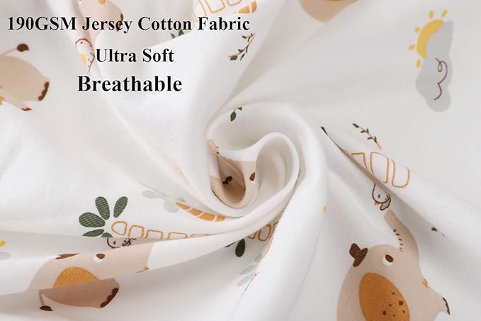 Bassinet Sheets (33" x 19") Compatible with Mika Micky, Baby Delight, Dream On Me, Amke and Other Rectangle Mattress, 2 Pack Fitted Sheets, 100% Jersey Knit Cotton 190GSM, Lemon and Strawberry
