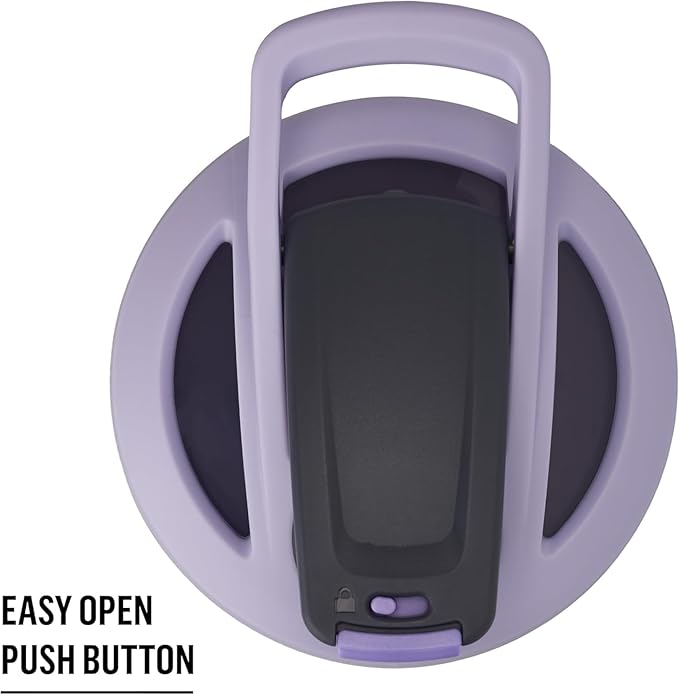 BlenderBottle Strada Sleek Shaker Cup Insulated Stainless Steel Water Bottle with Wire Whisk, 25-Ounce, Dusty Blue