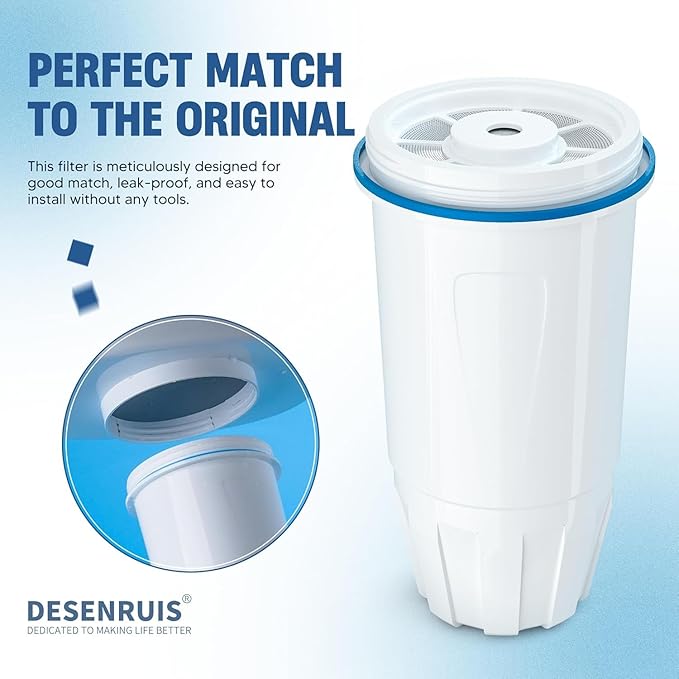 Upgraded Water Filter Replacement for Zero Pitcher and Dispenser ZR-001 ZR-004 ZP-006 ZR-017, Multi-Stage Filter System, Effectively Reducing Lead, Chromium, PFOA, and PFOS Contaminants, Pack of 3