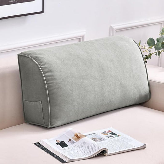 Couch Back Cushion Decorative Throw Pillows with Removable Pillowcase Sofa Waist Cushion Lumbar Support Backrest Pillow for Living Room Headboard Reading Pillow