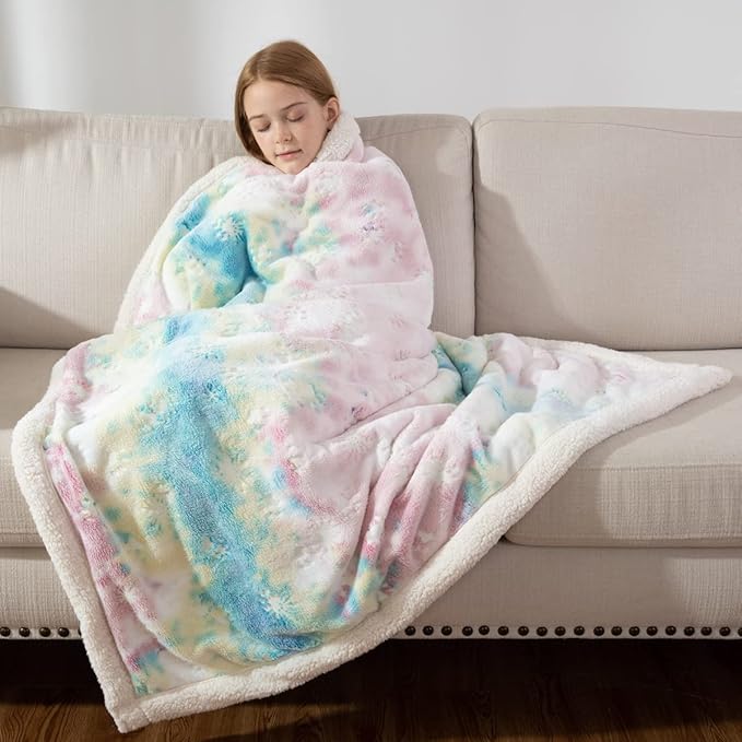 COSUSKET Glow in The Dark Blanket for Kids, Animal Paws Luminous Birthday Super Soft Fuzzy Plush Sherpa Furry Fleece Colorful Throw Blanket 50"x60" Boys Girls Gifts