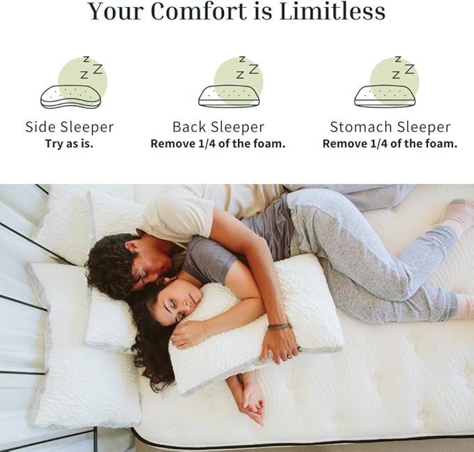 Nest Bedding Easy Breather Memory Foam Pillow Junior