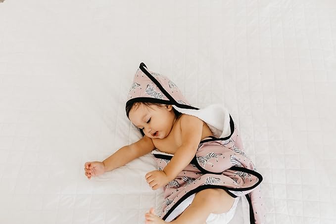 Copper Pearl Hooded Bath Towels Premium Knit/Terry Cloth Baby Towels with Hood, Pockets, and Cool Designs - Great to Gift and Make Bath Time Fun - Baby Bath Towel, Zella