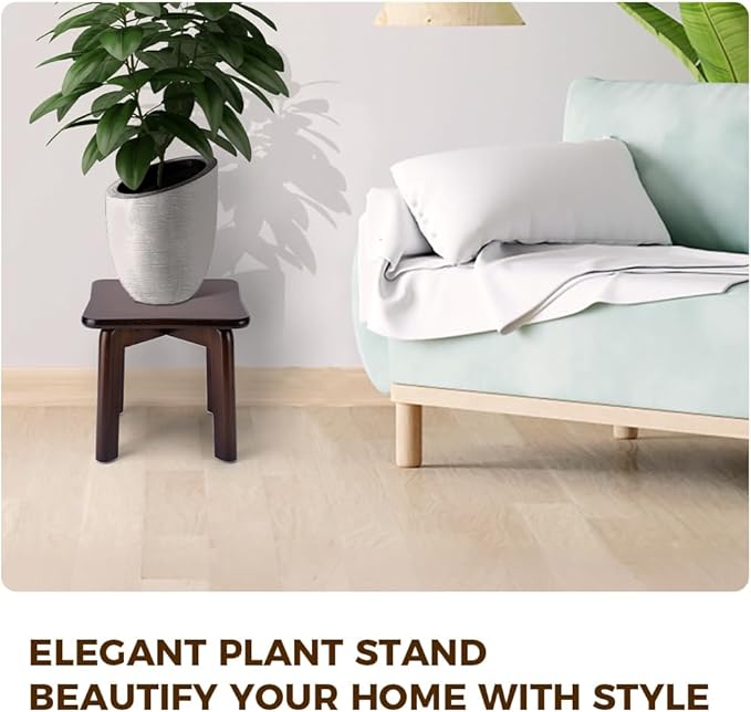 StrongTek Sturdy Bamboo Step Stool with Anti-Slip Feet, Easy-Assembly, 350 LBS Capacity, Ideal for Kids and Adults, Perfect for Bathroom, Bedroom, or Doorway Use, 11" x 11" x 10.6"