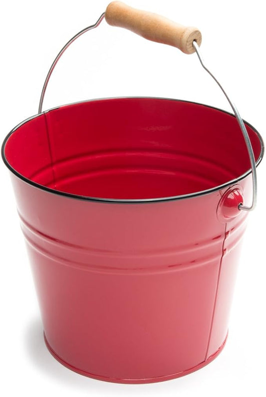 Red Serving Pail Ice Bucket, 7.25 x 7.25 x 6 inches