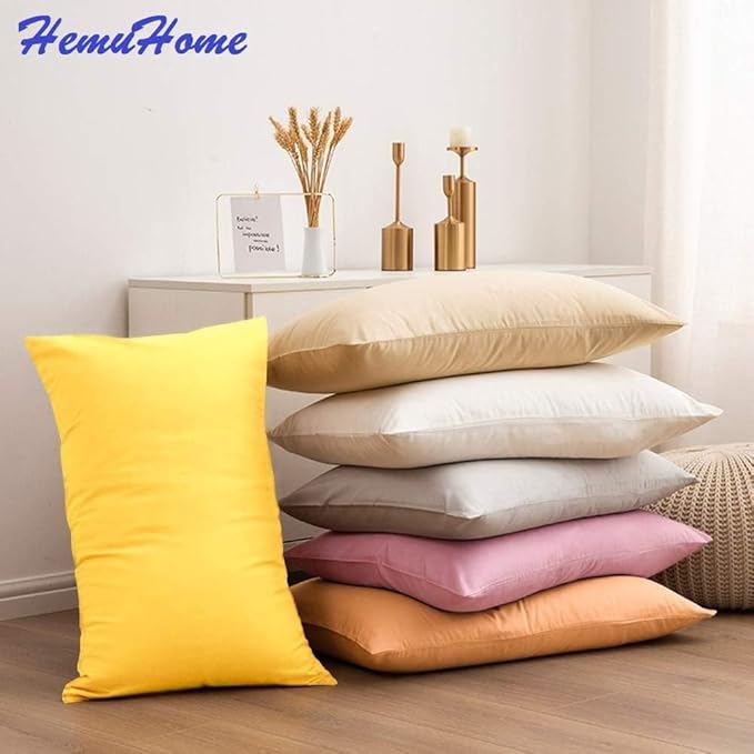 Youth Pillowcase 16x22 Inch Set of 2 PC Kids Travel Pillow Case Cover Envelope Closure 600 Thread Count 100% Soft Egyptian Cotton Youth Toddler Pillowcase 16x22, White Stripe